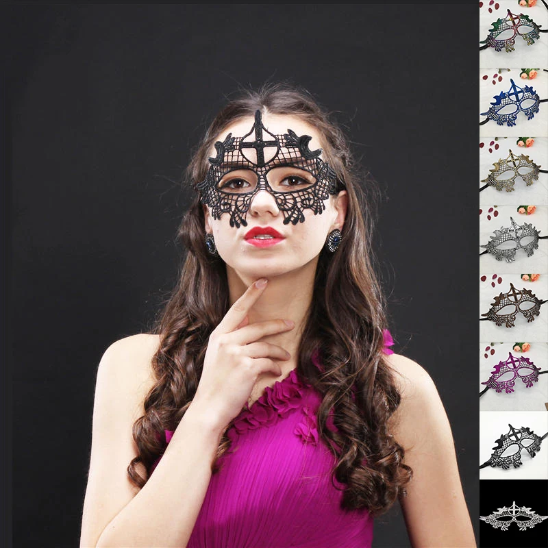 Cross Type Hollow Out Ladies Sexy Lace Masquerade Mask for Carnival Halloween Masquerade Half Face Ball Party Masks #10
Cross Type Hollow Out Ladies Sexy Lace Masquerade Mask for Carnival Halloween Masquerade Half Face Ball Party Masks #10