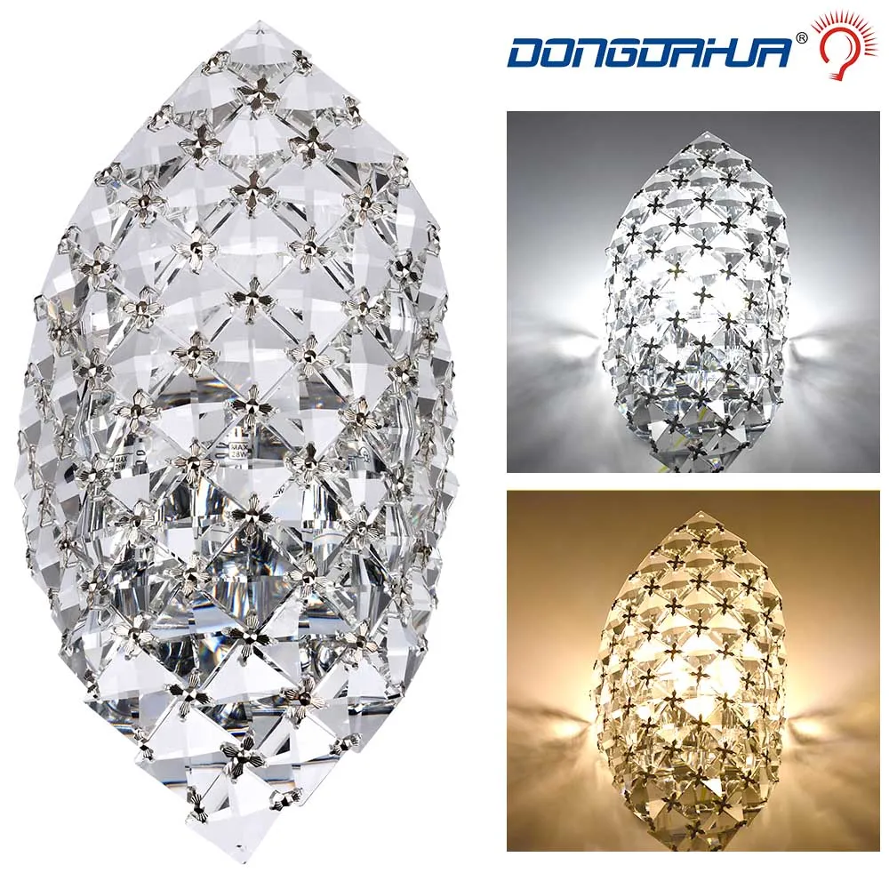 Modern creative crystal G9 led wall lamps home decora bedroom Clear /purple/amber iron luminous wall lighting AC85-265V Sconce
Modern creative crystal G9 led wall lamps home decora bedroom Clear /purple/amber iron luminous wall lighting AC85-265V Sconce