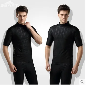 Hot Sale SBART Men Fitness Clothes Rashguard Surfing Diving Tight Swim Short Sleeve Shirts Sharkskin Sport Swim Beach T-shirts
Hot Sale SBART Men Fitness Clothes Rashguard Surfing Diving Tight Swim Short Sleeve Shirts Sharkskin Sport Swim Beach T-shirts