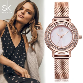 Shengke SK Rose Golden Women Watch Fashion Ladies Quartz Crystal Wrist Watches Gifts Female Clocks relogio feminino 2019 New
Shengke SK Rose Golden Women Watch Fashion Ladies Quartz Crystal Wrist Watches Gifts Female Clocks relogio feminino 2019 New
