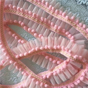 10yards/lot new fashion pink Wool ball pink on mesh lace trim for stage/evening dress accessories material 5.5cm
10yards/lot new fashion pink Wool ball pink on mesh lace trim for stage/evening dress accessories material 5.5cm