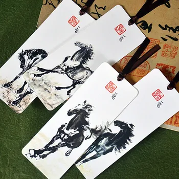 Coloffice 4PCS/Set Creative Chinese Style Horse Bookmarks Classic Art Student Gift School Office Paper Ink Painting Bookmark
Coloffice 4PCS/Set Creative Chinese Style Horse Bookmarks Classic Art Student Gift School Office Paper Ink Painting Bookmark