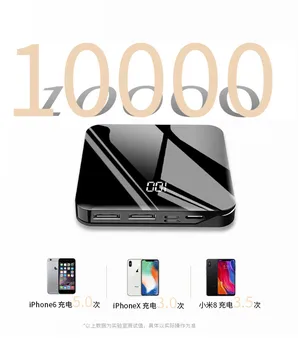 10000mAh Power Bank External Battery Quick Charge Powerbank portable charger with Dual USB Output for Phone xs max xiaomi mi9
10000mAh Power Bank External Battery Quick Charge Powerbank portable charger with Dual USB Output for Phone xs max xiaomi mi9
