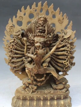 dr014 12" Tibet Buddhism Temple Bronze Yamantaka Yama Buddha Protection Deity Statue
dr014 12" Tibet Buddhism Temple Bronze Yamantaka Yama Buddha Protection Deity Statue