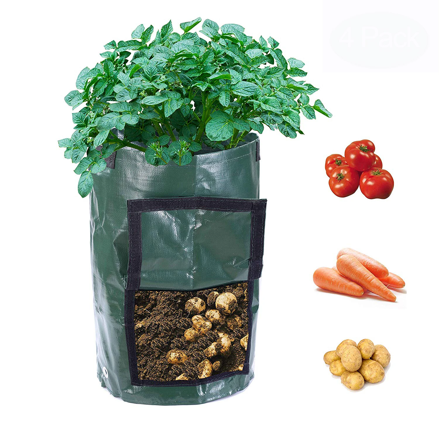 Фото DIY мешки для Выращивание картофеля прочный контейнер картошки 7/10 галлонов