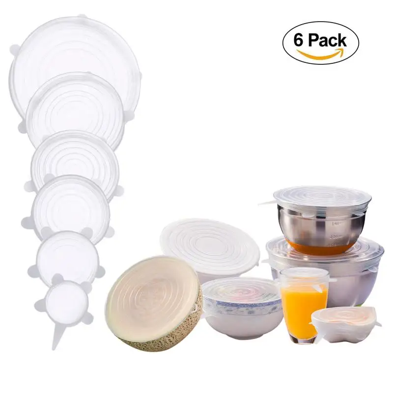 6pcs/12pcs food-grade Silicone durable Bowl Stretch Lids Food Fresh Sealing Cover cap
6pcs/12pcs food-grade Silicone durable Bowl Stretch Lids Food Fresh Sealing Cover cap