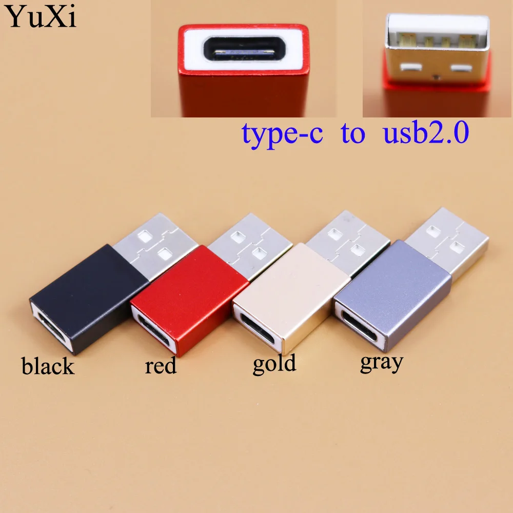 YuXi USB 2.0 Male to USB Type C Female OTG Adapter Converter for Macbook PC Male OTG Adapter TYPE-C Female Data Charger Cable
YuXi USB 2.0 Male to USB Type C Female OTG Adapter Converter for Macbook PC Male OTG Adapter TYPE-C Female Data Charger Cable