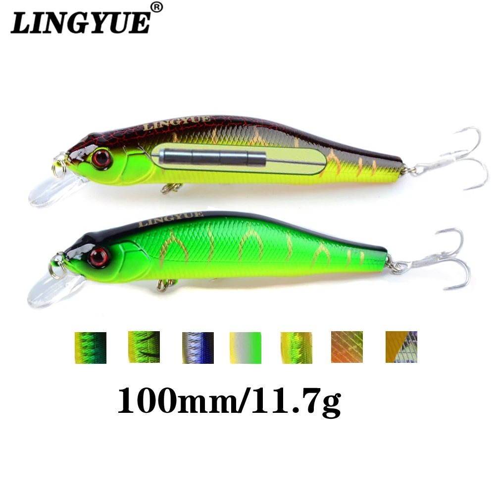 LINGYUE Retailed Box Minnow Baits 10cm 11.7g BKK Hooks Fishing Lure Isca Artificial Bait
LINGYUE Retailed Box Minnow Baits 10cm 11.7g BKK Hooks Fishing Lure Isca Artificial Bait