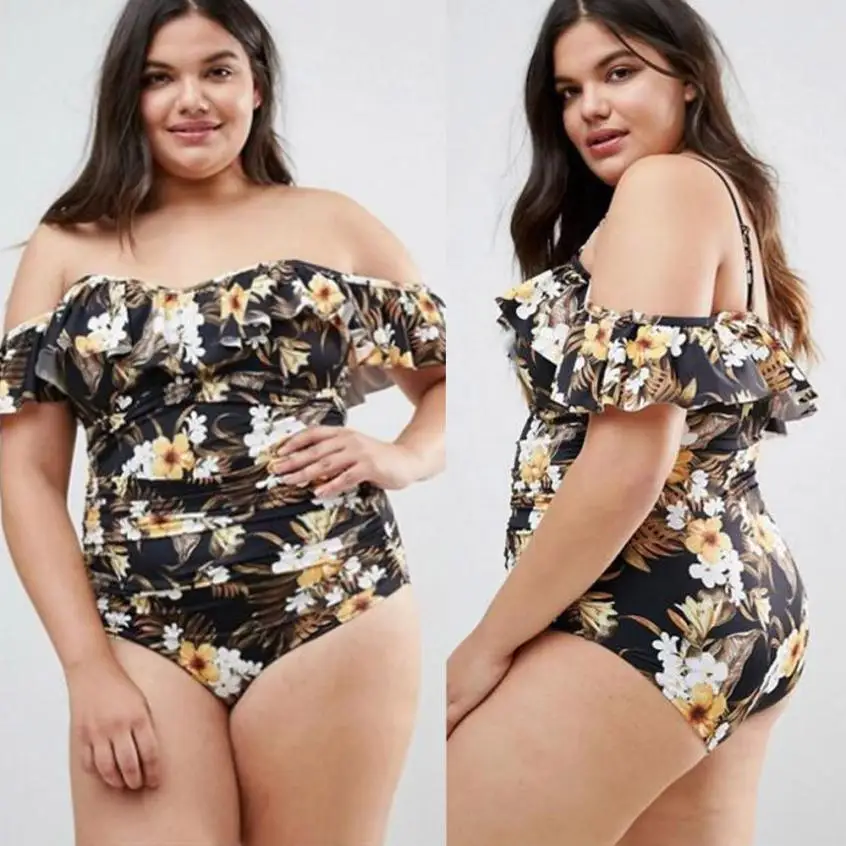 New Swimwear Playsuits Plus Size Women Off Shoulder Printed Bikini Push-Up Padded Bathing Swimwear Playsuits Bodysuit Jan26
New Swimwear Playsuits Plus Size Women Off Shoulder Printed Bikini Push-Up Padded Bathing Swimwear Playsuits Bodysuit Jan26