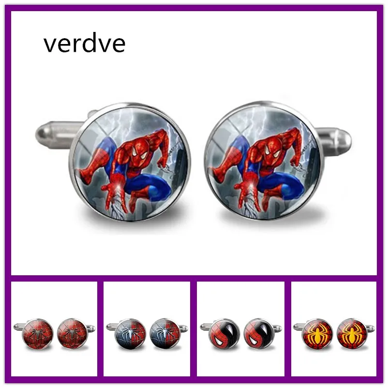 Verdve 2018 New Yinyang Cufflinks Superhero and Spide Logo Cufflinks Anime Role Photo Cufflink for Mens Glass Dome Jewelry
Verdve 2018 New Yinyang Cufflinks Superhero and Spide Logo Cufflinks Anime Role Photo Cufflink for Mens Glass Dome Jewelry