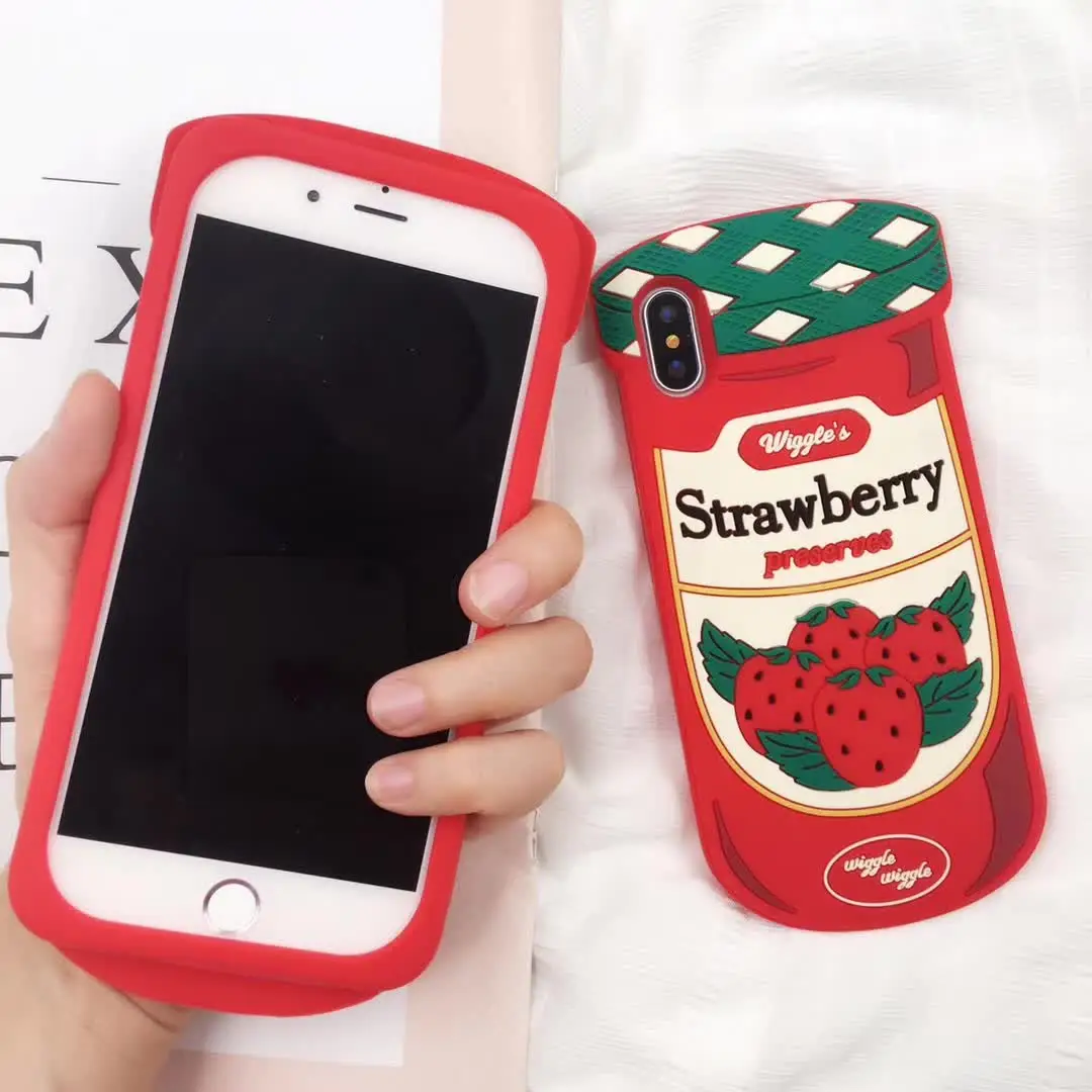 Japan Korean 3D strawberry jam case For iPhone XS Max XR X 8 7 6 6S Plus silicone Cases for Samsung S8 S9 Plus Note 8 9 Cover
Japan Korean 3D strawberry jam case For iPhone XS Max XR X 8 7 6 6S Plus silicone Cases for Samsung S8 S9 Plus Note 8 9 Cover