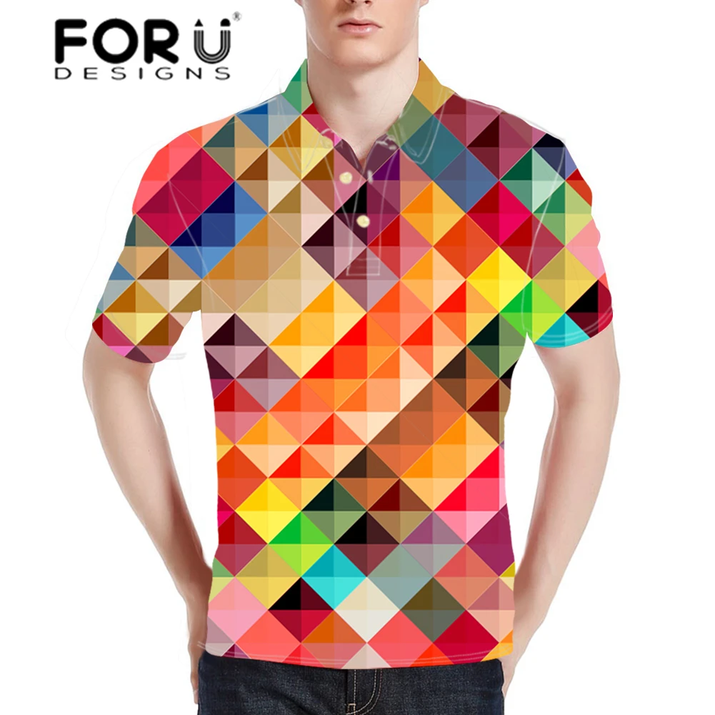 FORUDESIGNS Shirt Men Geometry Short Sleeve Men Clothes for Males Fashion Colorful Printing Shirts Teens Summer Top
FORUDESIGNS Shirt Men Geometry Short Sleeve Men Clothes for Males Fashion Colorful Printing Shirts Teens Summer Top