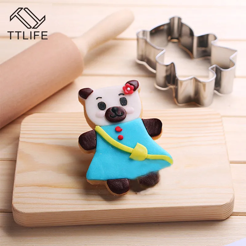 TTLIFE Girl Bear Animal Cookie Cutters Stainless Steel Patisserie Baking Confectionery Biscuit Pastry Mould Accessories
TTLIFE Girl Bear Animal Cookie Cutters Stainless Steel Patisserie Baking Confectionery Biscuit Pastry Mould Accessories