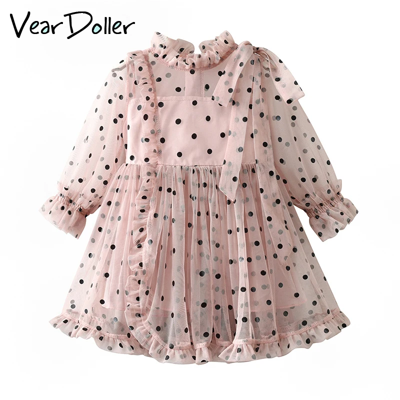 VearDoller Girls Dress Summer Ruffles Long Sleeve Kids Mesh Dresses for Girl Cute Dot Print Fashion Children Princess Dress
VearDoller Girls Dress Summer Ruffles Long Sleeve Kids Mesh Dresses for Girl Cute Dot Print Fashion Children Princess Dress