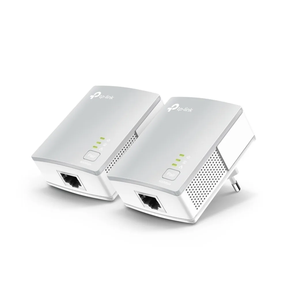 

TP-LINK TL-PA4010KIT, 600 Mbit/s, IEEE 802.3,IEEE 802.3u, Ethernet rapido, 10,100 Mbit/s, 10BASE-T,100BASE-TX, HomePlug AV