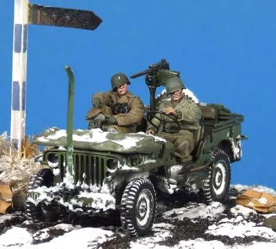 pre order-Resin toys 35036 U.S. driver & officer Free shipping
