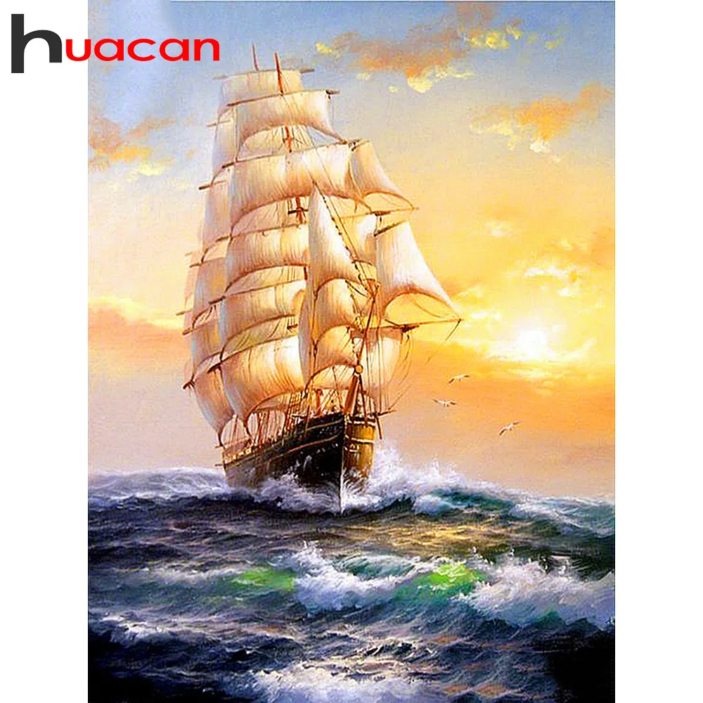 Huacan Diamond Painting Sailboat Diamond Embroidery Full Square/Round Rhinestones 5D Diamond Mosaic Landscape
Huacan Diamond Painting Sailboat Diamond Embroidery Full Square/Round Rhinestones 5D Diamond Mosaic Landscape