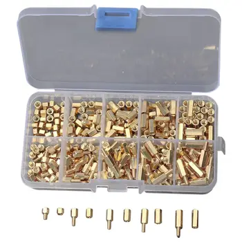 300Pcs/Kit M3 Screw Nut 4-12mm Spacer Hexagonal Brass Isolation Column Threaded Motherboard Standoffs Yellow
300Pcs/Kit M3 Screw Nut 4-12mm Spacer Hexagonal Brass Isolation Column Threaded Motherboard Standoffs Yellow