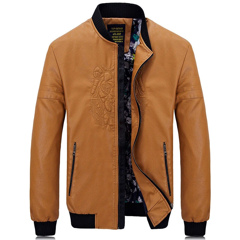 High Quality men's Leather Jacket Brand Fashion Stand Collar Plus Size PU Casual Jacket Coat For Men Pull Homme BF5501
High Quality men's Leather Jacket Brand Fashion Stand Collar Plus Size PU Casual Jacket Coat For Men Pull Homme BF5501