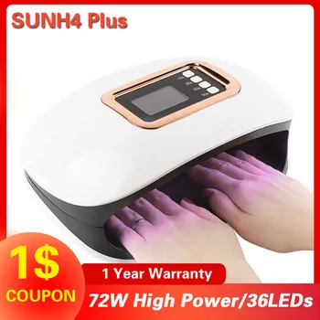 Two Hands SUNH4 Plus 72W UV Ice Lamp For Nail Manicure Timer LCD Display Best UV LED Lamp For SUN Nail Dryer Gel Polish
Two Hands SUNH4 Plus 72W UV Ice Lamp For Nail Manicure Timer LCD Display Best UV LED Lamp For SUN Nail Dryer Gel Polish