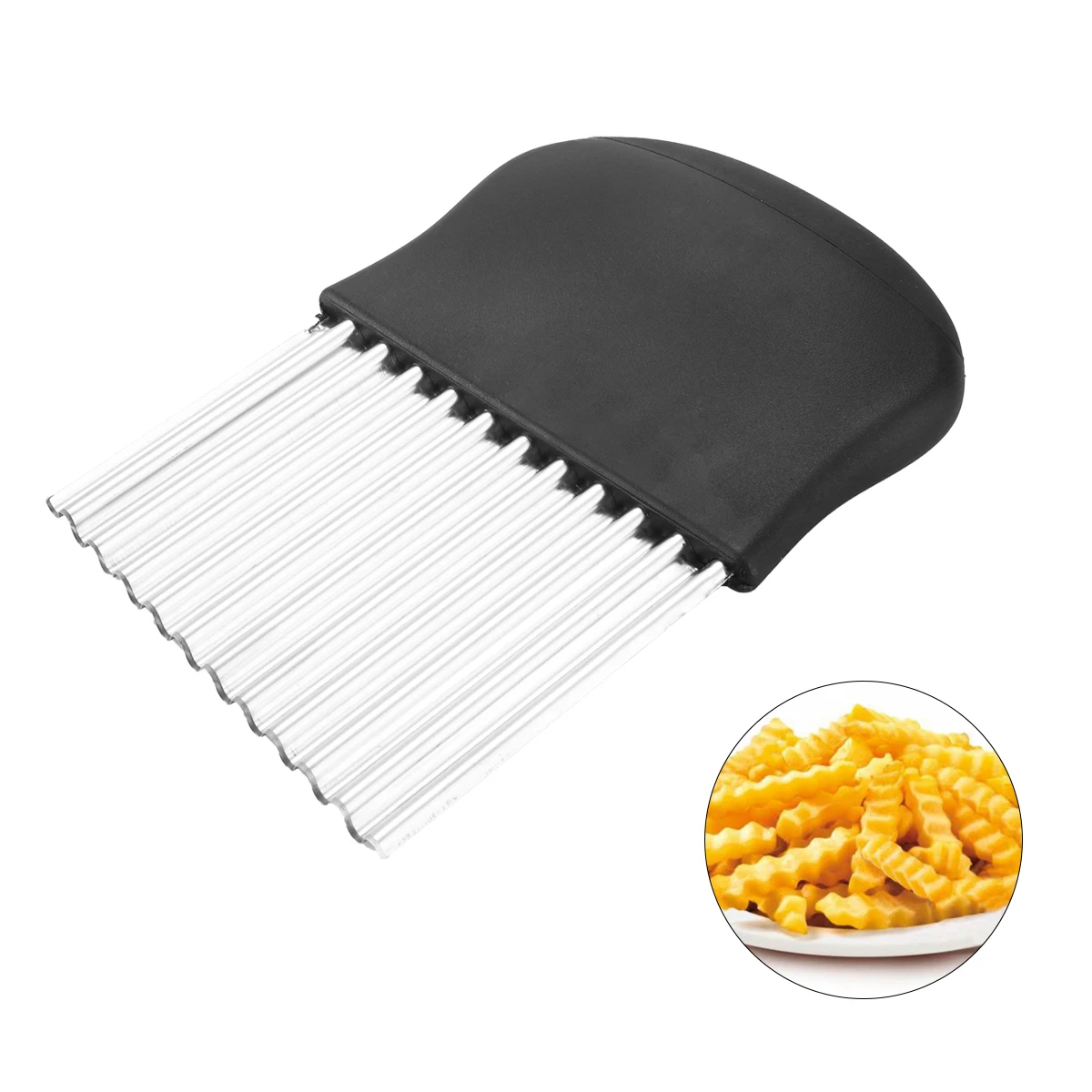 1Pcs Vegetable Crinkle Stainless Steel Wavy Cutter Blade Onion Potato Chip Slicer Kitchen Tools
1Pcs Vegetable Crinkle Stainless Steel Wavy Cutter Blade Onion Potato Chip Slicer Kitchen Tools