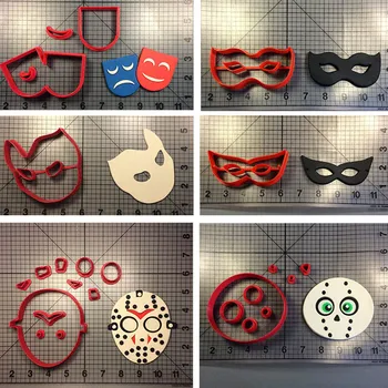 Masks Cookie Cutter Fondant Cupcake Top Made 3D Printed Cookie Cutter Set Cake Baking Moulds Kicken Tools
Masks Cookie Cutter Fondant Cupcake Top Made 3D Printed Cookie Cutter Set Cake Baking Moulds Kicken Tools