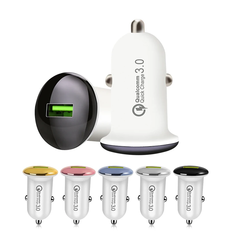 Quick Charge 3.0 USB Car Charger Mini 18W Fast USB Charging For MP3 Car Adapter Auto Charging For iPhone Xiaomi Mobile Phones
Quick Charge 3.0 USB Car Charger Mini 18W Fast USB Charging For MP3 Car Adapter Auto Charging For iPhone Xiaomi Mobile Phones