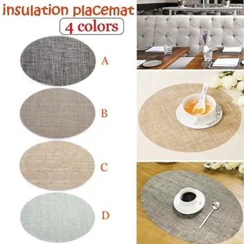 Elliptical Insulation Placemat PVC Table Mat Non-slip Western Heat Pads Kitchen Restaurant Bowl Plate Cup
Elliptical Insulation Placemat PVC Table Mat Non-slip Western Heat Pads Kitchen Restaurant Bowl Plate Cup