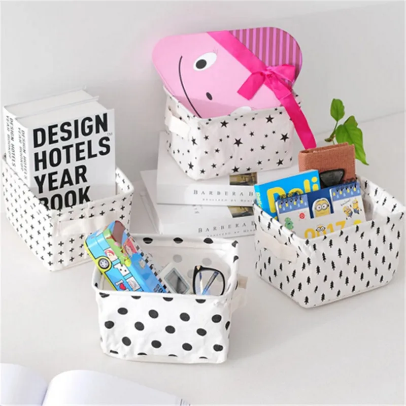 Desktop Cosmetics Organizer Cotton Linen Storage Baskets Home Laundry Basket Folding Storage Basket Children Toy Container
Desktop Cosmetics Organizer Cotton Linen Storage Baskets Home Laundry Basket Folding Storage Basket Children Toy Container