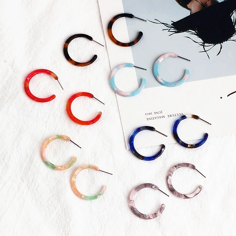 DIY C fine jewelry accessories acetate Earrings circle temperament source of creative personality all-match fresh wind
DIY C fine jewelry accessories acetate Earrings circle temperament source of creative personality all-match fresh wind