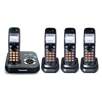 

KX-TG 9331 T DECT 6.0 Expandable Digital Cordless Phone with Answering System Wireless Home Telephone, 4 handsets