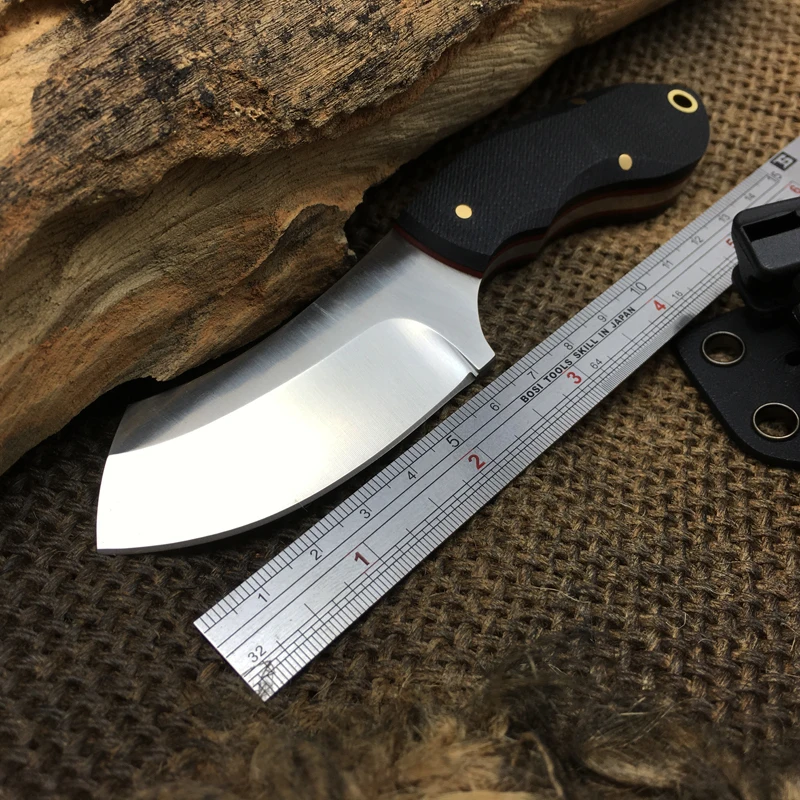 New Brand Small Fixed Razor Knife 9Cr18Mov Blade G10 Handle Barber Shaving Knife EDC Survival Knives Tools Tactical K Sheath
New Brand Small Fixed Razor Knife 9Cr18Mov Blade G10 Handle Barber Shaving Knife EDC Survival Knives Tools Tactical K Sheath