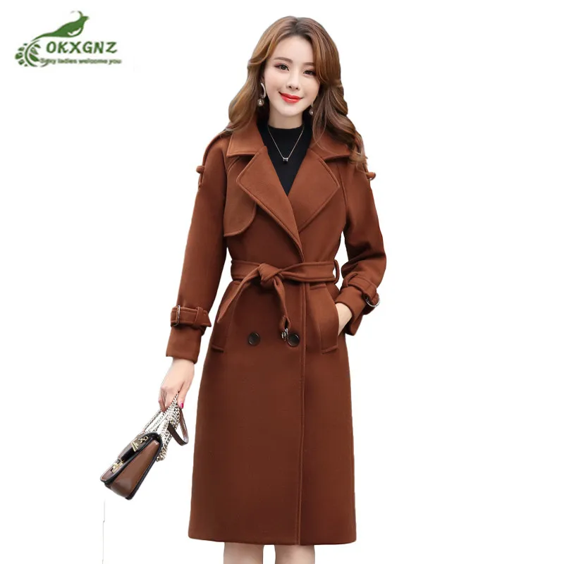 High-quality woolen coat women High end medium and long new winter was thin waist temperament waist band warm woolen coat OKXGNZ
High-quality woolen coat women High end medium and long new winter was thin waist temperament waist band warm woolen coat OKXGNZ