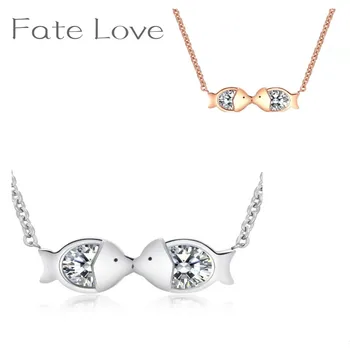 Fate Love Simple Lady Sexy Kiss-Fish Pendant Necklace Casual Street Shoot Fashion Titanium Steel Necklace For women Jewelry
Fate Love Simple Lady Sexy Kiss-Fish Pendant Necklace Casual Street Shoot Fashion Titanium Steel Necklace For women Jewelry