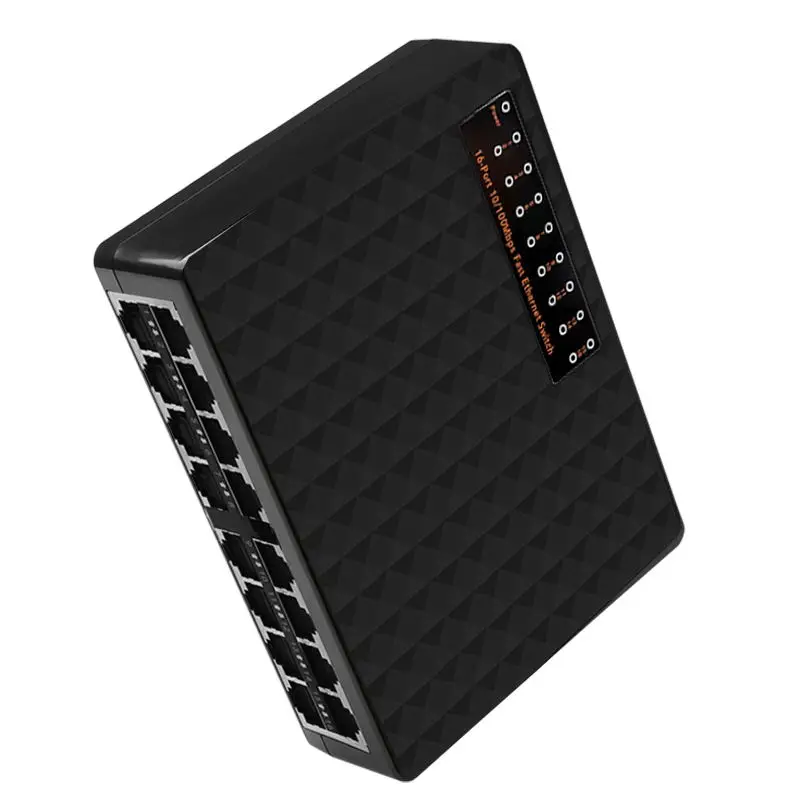 DIEWU 10/100Mbps 16 Ports Fast Ethernet Network Switch with EU plug LAN RJ45 Vlan Switcher Hub For Desktop
DIEWU 10/100Mbps 16 Ports Fast Ethernet Network Switch with EU plug LAN RJ45 Vlan Switcher Hub For Desktop
