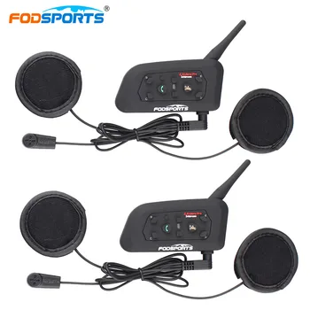 Fodsports V6 Moto Helmet Intercom Headsets Max 1200M Motorbike Wireless Bluetooth Interphone Intercomunication
Fodsports V6 Moto Helmet Intercom Headsets Max 1200M Motorbike Wireless Bluetooth Interphone Intercomunication