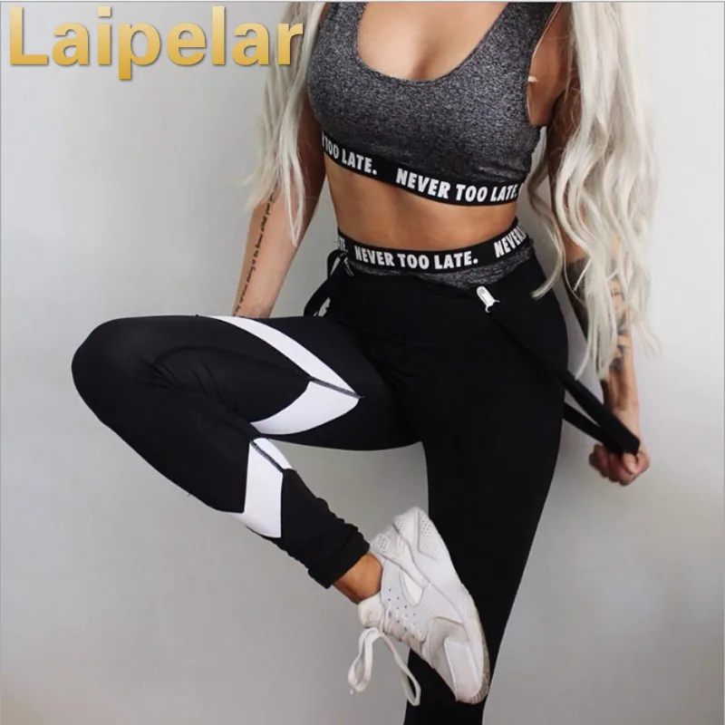 

Laipelar Womens Sporting Leggings Black Print Workout Women Fitness Legging Pants Slim Jeggings Wicking Force Exercise Clothes