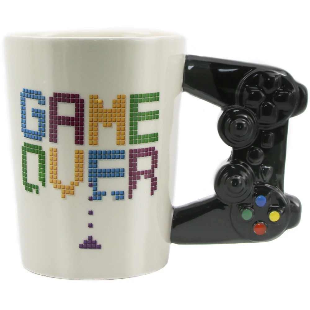 Game Over Coffee Mug 3D Game Controller Handle Office Coffee Ceramic Cup Mug Nerd Mug Gameboy Gamer Gift
Game Over Coffee Mug 3D Game Controller Handle Office Coffee Ceramic Cup Mug Nerd Mug Gameboy Gamer Gift