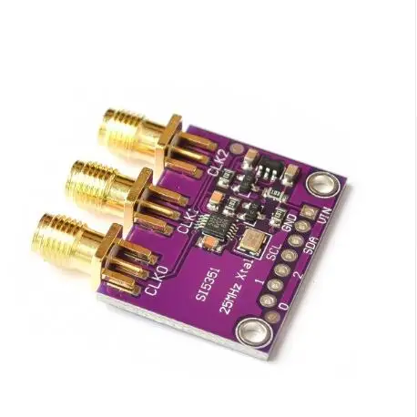 5351 Si5351A Si5351 Clock Signal Generator Breakout Board For Arduino IDE I2C Controller SMA Connector 3.3V LDO Regulator
5351 Si5351A Si5351 Clock Signal Generator Breakout Board For Arduino IDE I2C Controller SMA Connector 3.3V LDO Regulator