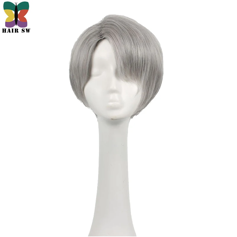 HAIR SW Pixe Cut Short Straight on Ice Skating Cosplay Wig Grey Synthetic High Temperature Fiber For Party or Daily use
HAIR SW Pixe Cut Short Straight on Ice Skating Cosplay Wig Grey Synthetic High Temperature Fiber For Party or Daily use
