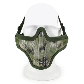 Tactical Face Mask Steel Metal Mesh Samurai Mask Hunting Paintball Airsoft Masks Half Face Protective Mask
Tactical Face Mask Steel Metal Mesh Samurai Mask Hunting Paintball Airsoft Masks Half Face Protective Mask