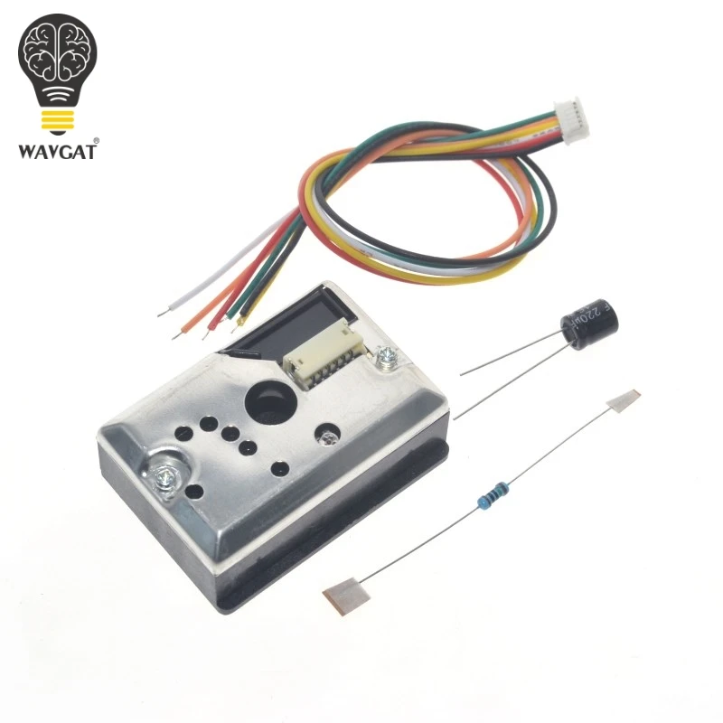 GP2Y1014AU0F Compact Optical Dust Sensor Compatible GP2Y1010AU0F GP2Y1010AUOF Smoke Particle Sensor With Cable
GP2Y1014AU0F Compact Optical Dust Sensor Compatible GP2Y1010AU0F GP2Y1010AUOF Smoke Particle Sensor With Cable
