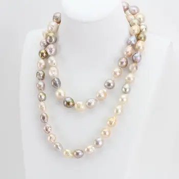 Unique Pearls jewellery Store,40inches Baroque Pearl Jewelry,10-13mm Large Multicolor Baroque Keshi Pearl Necklace,Free Shipping
Unique Pearls jewellery Store,40inches Baroque Pearl Jewelry,10-13mm Large Multicolor Baroque Keshi Pearl Necklace,Free Shipping