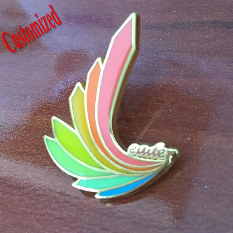 customized metal rainblow badge design,high quality colourful enamel bird badge,custom enamel badge
customized metal rainblow badge design,high quality colourful enamel bird badge,custom enamel badge