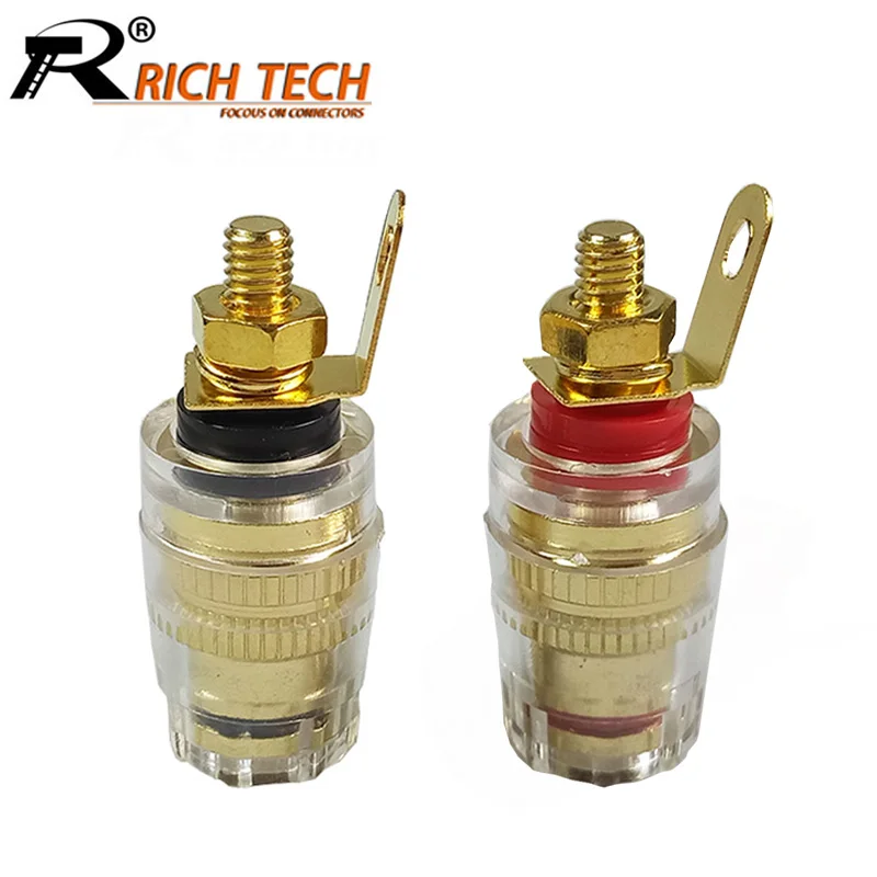 10pcs/lot Gold Plated 4MM Banana Plug Jack Terminal Banana Jack Socket Binding Post for Speaker Plug 5 Pairs Red+Black
10pcs/lot Gold Plated 4MM Banana Plug Jack Terminal Banana Jack Socket Binding Post for Speaker Plug 5 Pairs Red+Black