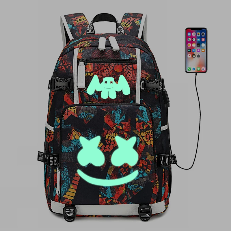 DJ Fans Backpack USB Port Rucksack Bag Snake Pattern Teenager Student Book Bag travel Shoulder Laptop Bag Luminous
DJ Fans Backpack USB Port Rucksack Bag Snake Pattern Teenager Student Book Bag travel Shoulder Laptop Bag Luminous