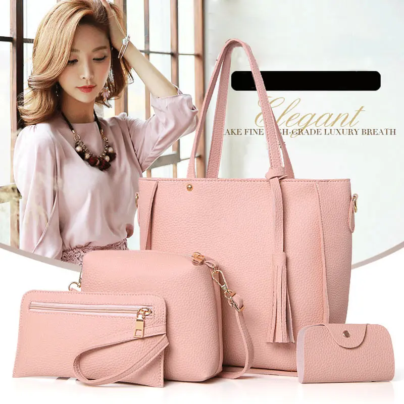 4Pcs/Set Fashion Women Messenger Bags Zipped Tassels Leather Solid Color Handbag Ladies Girls Purse Shoulder Bag Popular
4Pcs/Set Fashion Women Messenger Bags Zipped Tassels Leather Solid Color Handbag Ladies Girls Purse Shoulder Bag Popular