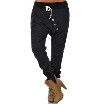 Women High Waist Harem Pants Female Fashion Slim Button Drawstring Pants Hip Hop Pants Streetwear WS9343V
Women High Waist Harem Pants Female Fashion Slim Button Drawstring Pants Hip Hop Pants Streetwear WS9343V