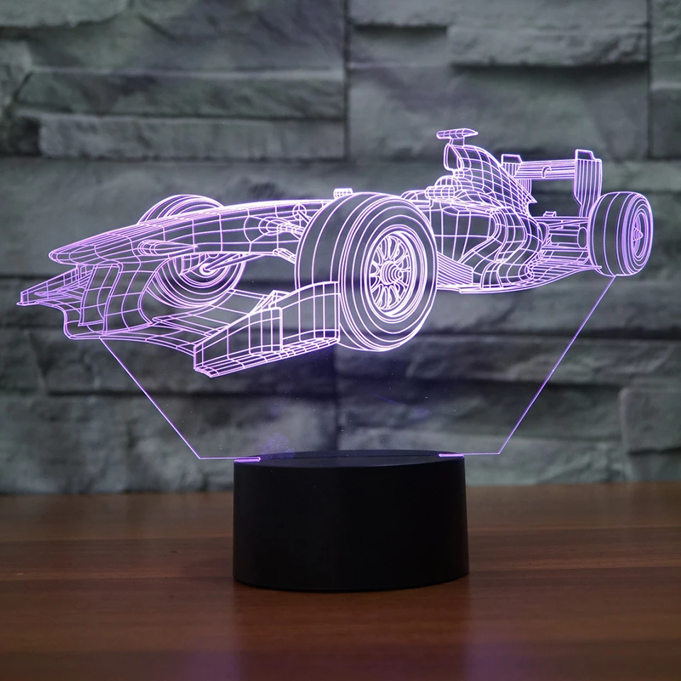 7 Colors Changing Led Night Light 3D F1 Racing Car Modelling Luminarias Modern Bedroom Atmosphere Desk Lamp Usb Decor Kids Gifts
7 Colors Changing Led Night Light 3D F1 Racing Car Modelling Luminarias Modern Bedroom Atmosphere Desk Lamp Usb Decor Kids Gifts