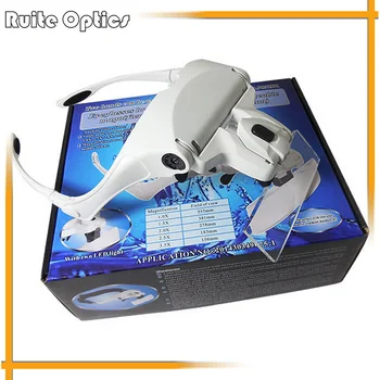 1.0X1..5X,2.0X,2.5X,3.5X Head Magnifying Glass Eye Glasses 2 LED Light Illuminated Magnifier Extension Bracket Headband Loupe
1.0X1..5X,2.0X,2.5X,3.5X Head Magnifying Glass Eye Glasses 2 LED Light Illuminated Magnifier Extension Bracket Headband Loupe